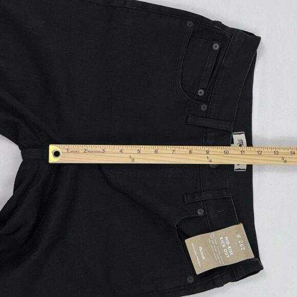 Madewell Women's Mid Rise Flare Kickout Crop Jean Size 26 Tall Black - Picture 14 of 16
